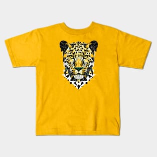 Abstract Geometric Leopard - Color Design Kids T-Shirt